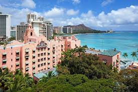 pink hotel on waikiki beach